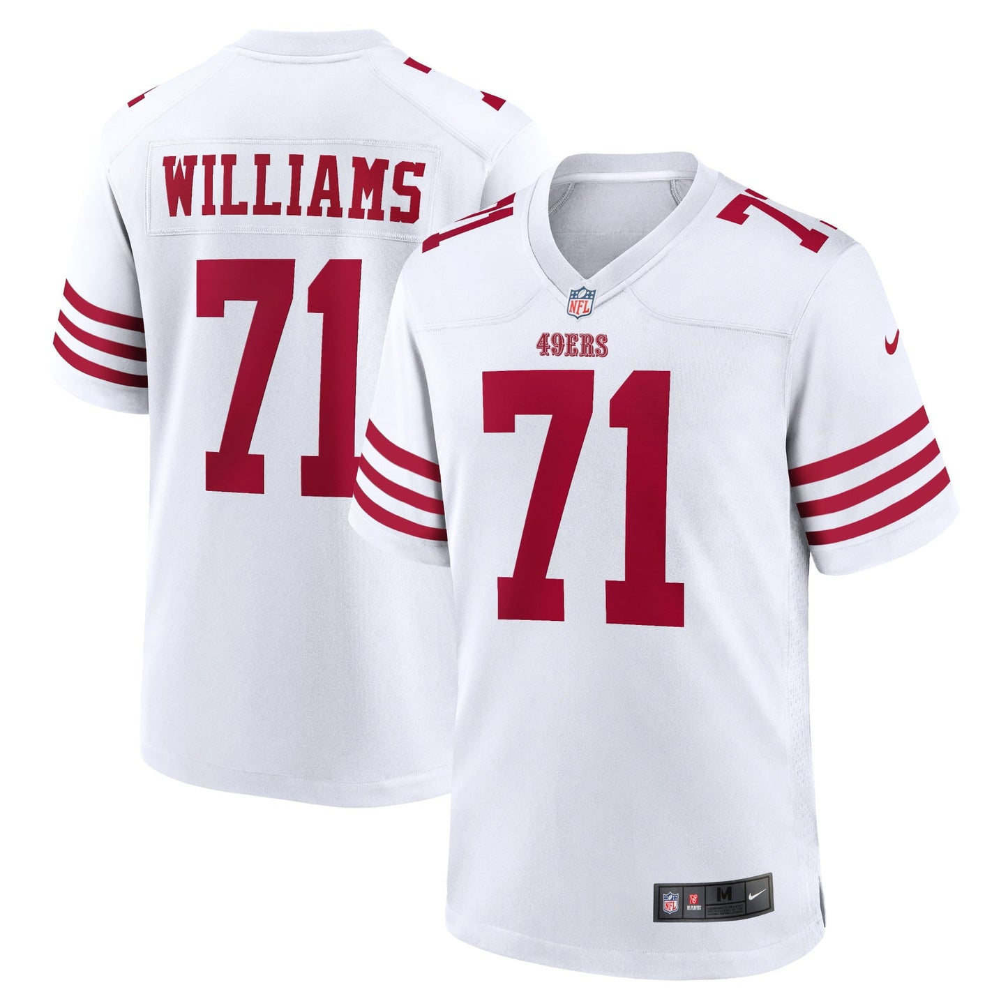 Men's Nike Trent Williams White San Francisco 49ers Player Game Jersey
