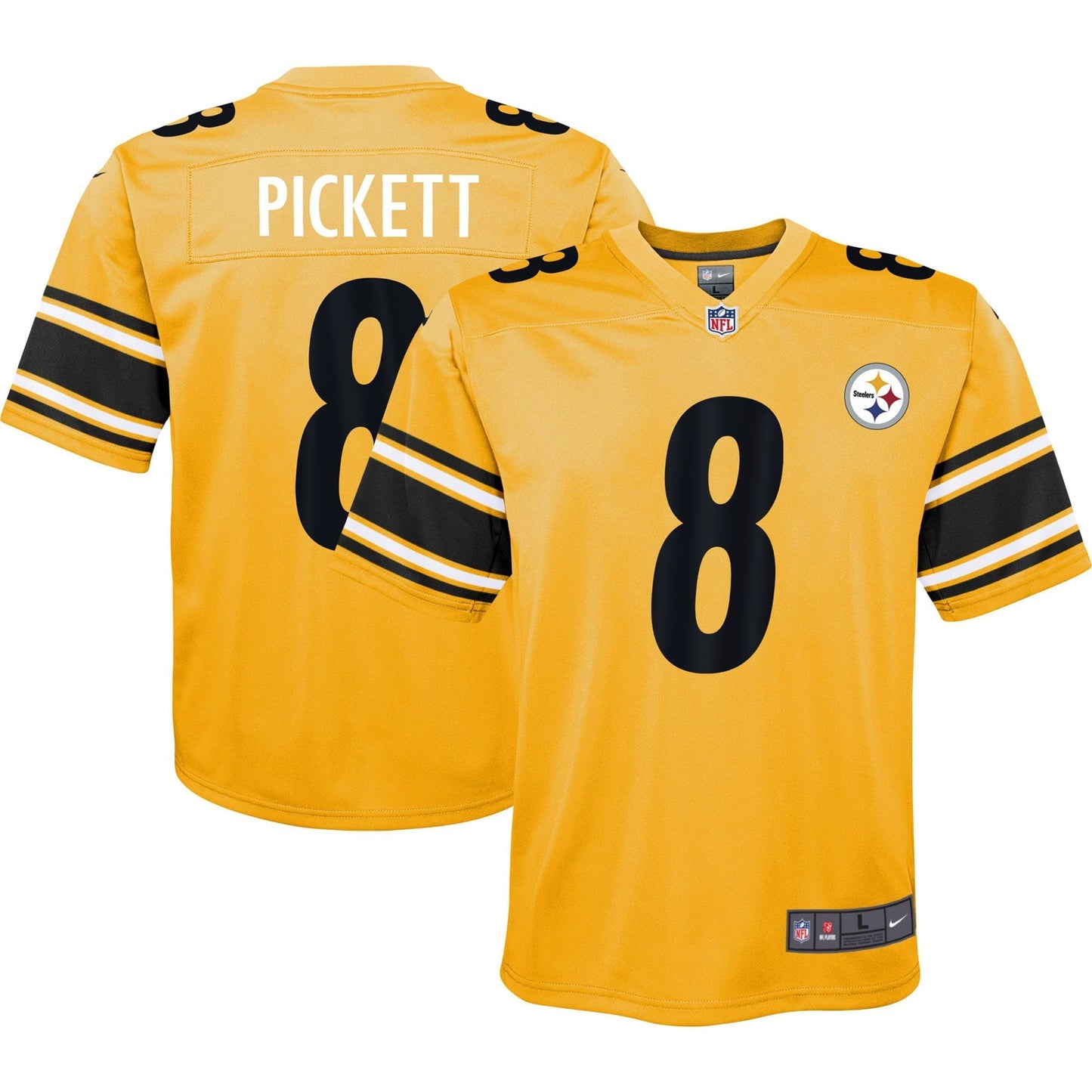 Youth Nike Kenny Pickett Gold Pittsburgh Steelers Inverted Game Jersey
