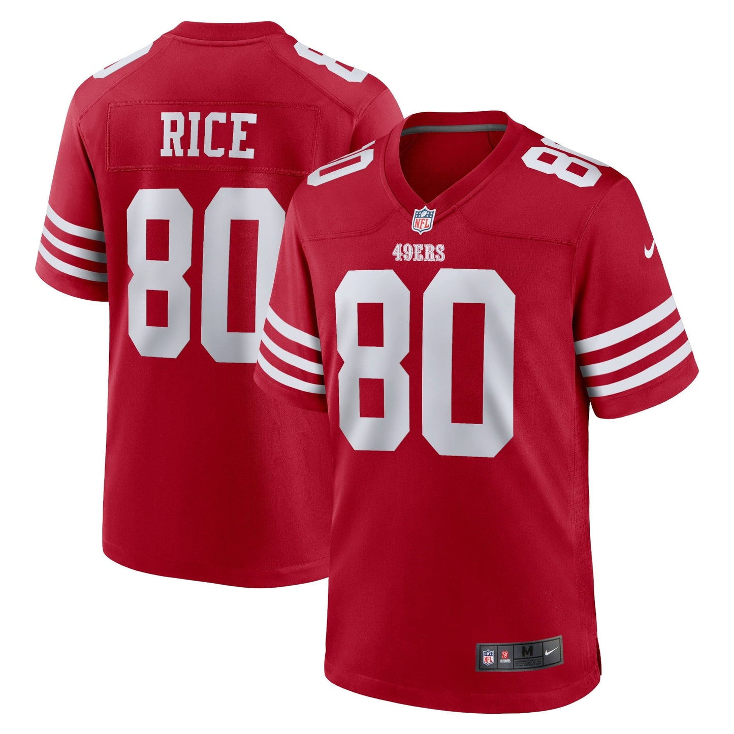 Men's Nike Jerry Rice Scarlet San Francisco 49ers Retired Team Player Game Jersey