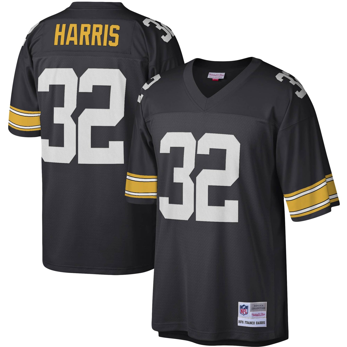 Franco Harris Pittsburgh Steelers Mitchell & Ness Legacy Replica Jersey - Black