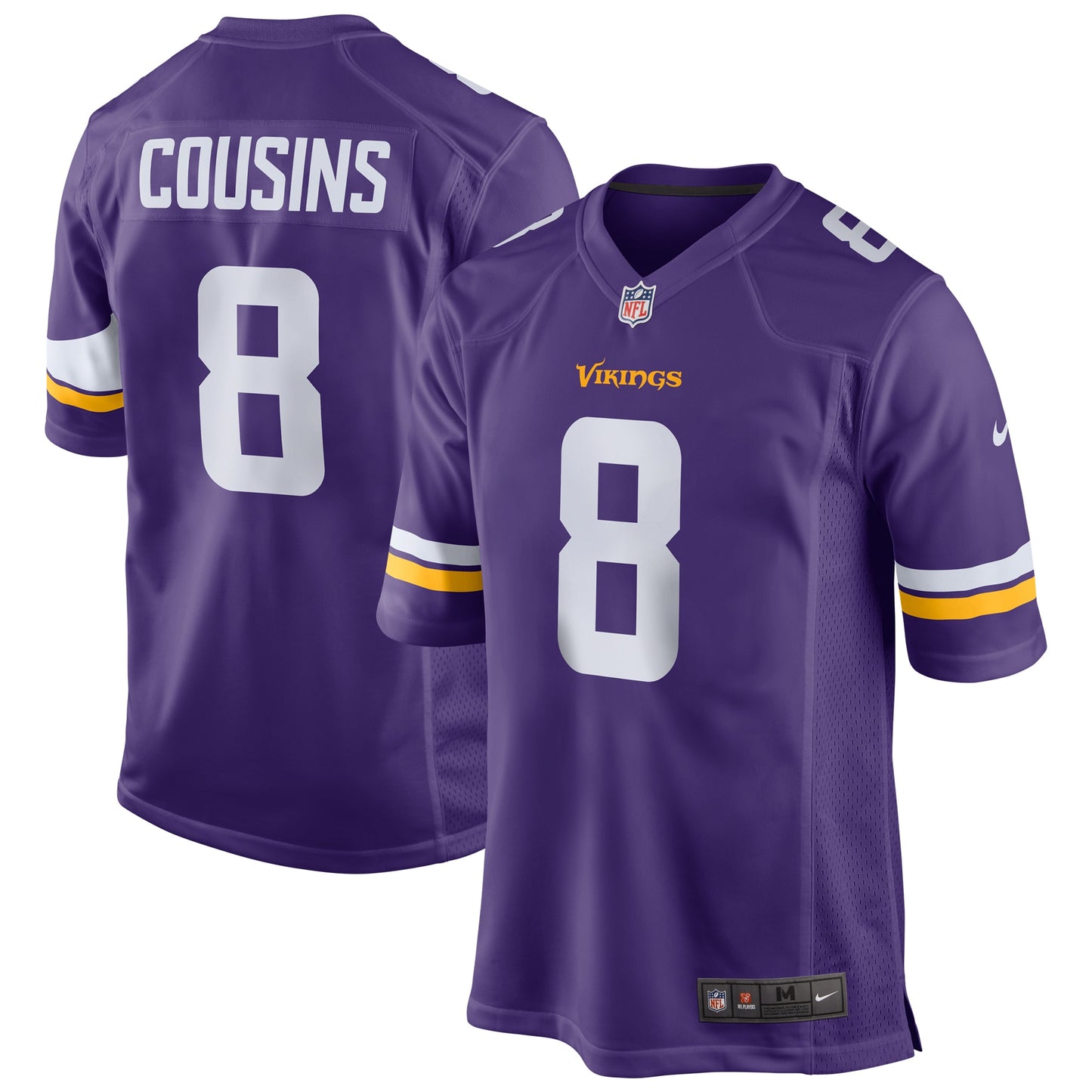 Kirk Cousins Minnesota Vikings Nike Game Jersey - Purple