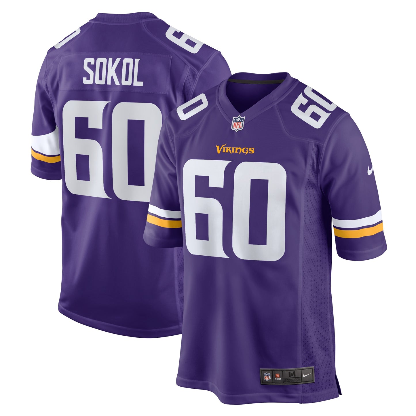 Josh Sokol Minnesota Vikings Nike Home Game Player Jersey - Purple