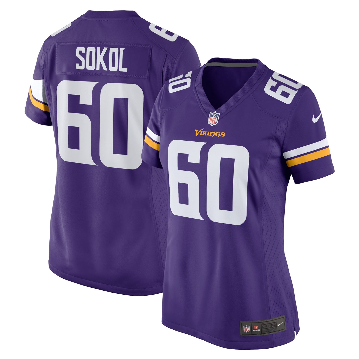 Josh Sokol Minnesota Vikings Nike Women's Home Game Player Jersey - Purple