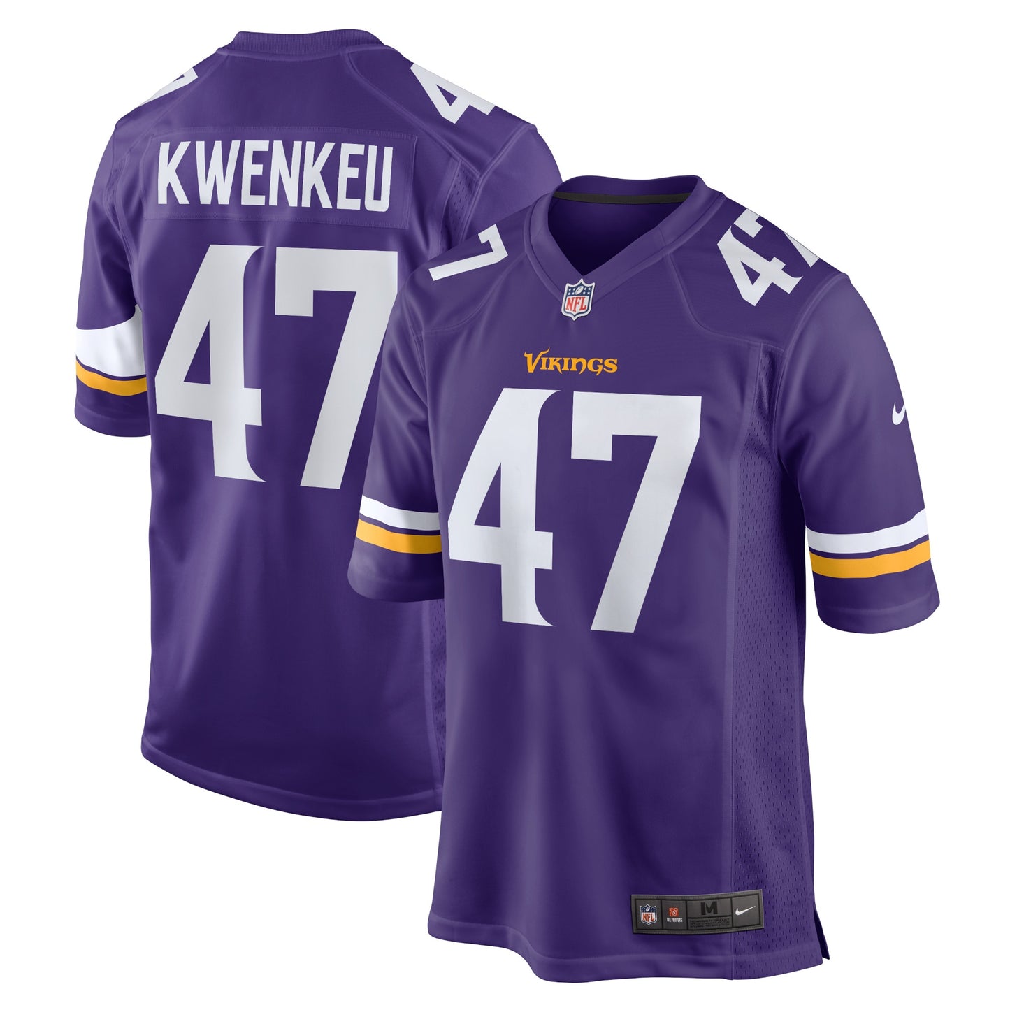 William Kwenkeu Minnesota Vikings Nike Home Game Player Jersey - Purple