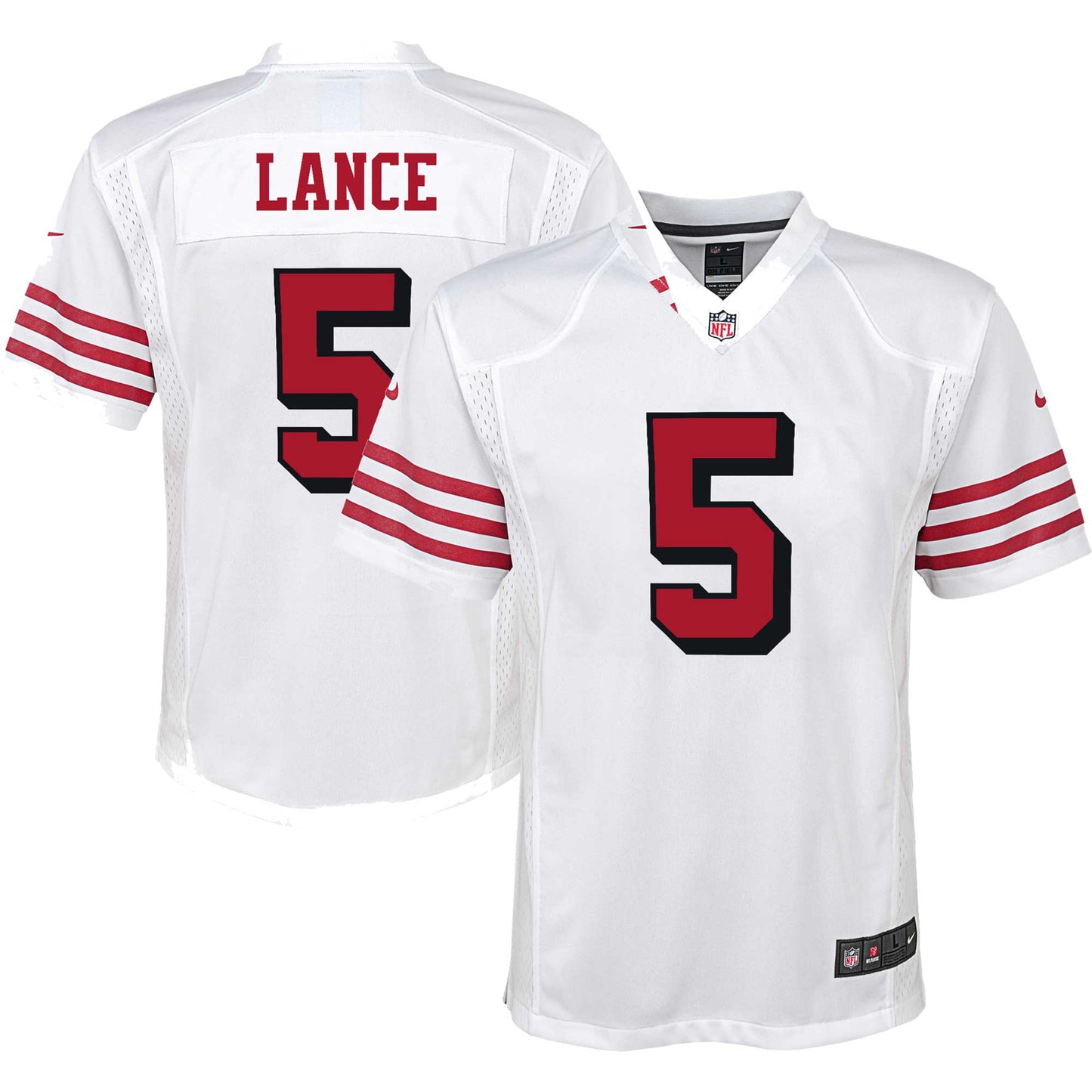 Trey Lance San Francisco 49ers Nike Youth Game Jersey - White