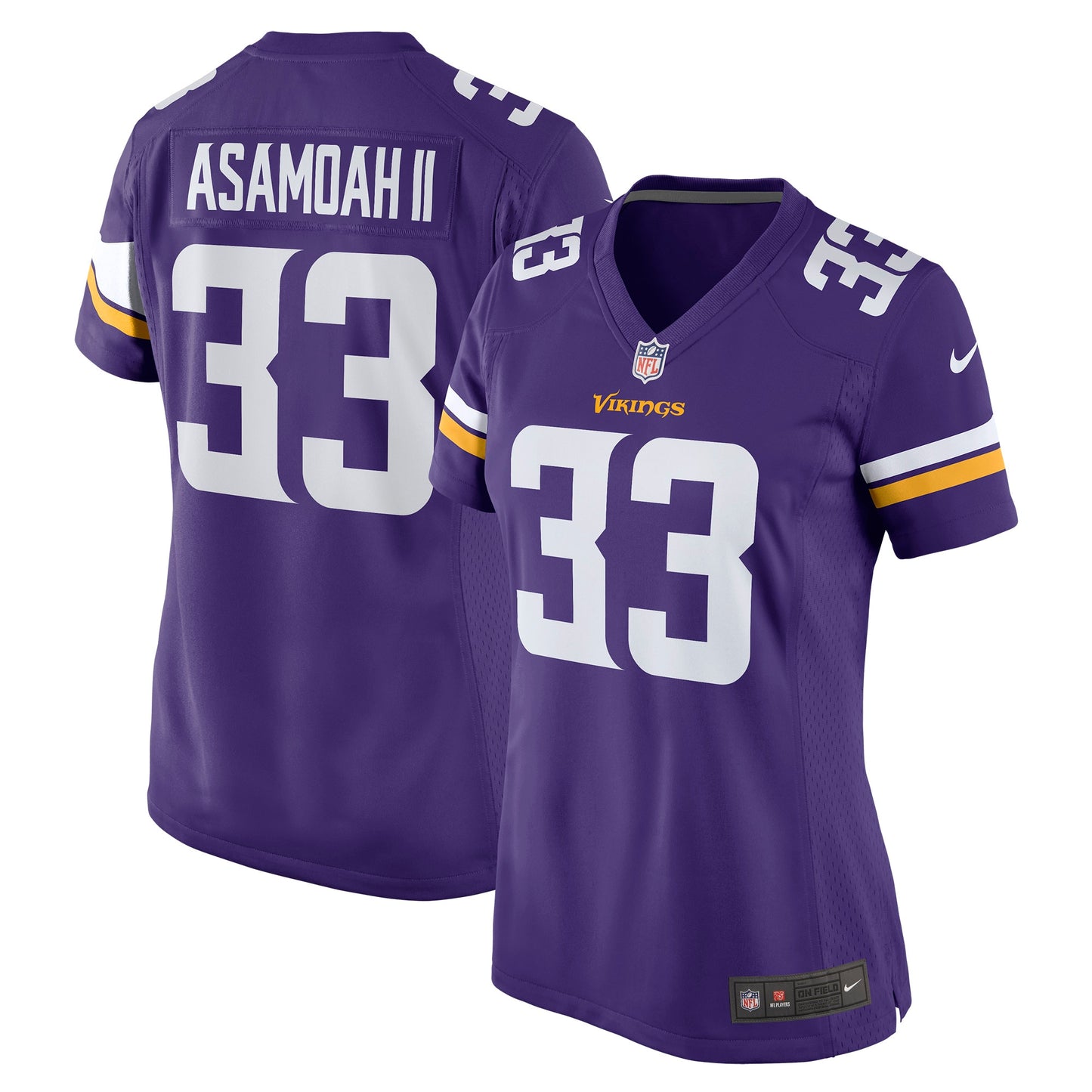 Brian Asamoah Minnesota Vikings Nike Women's Player Game Jersey - Purple