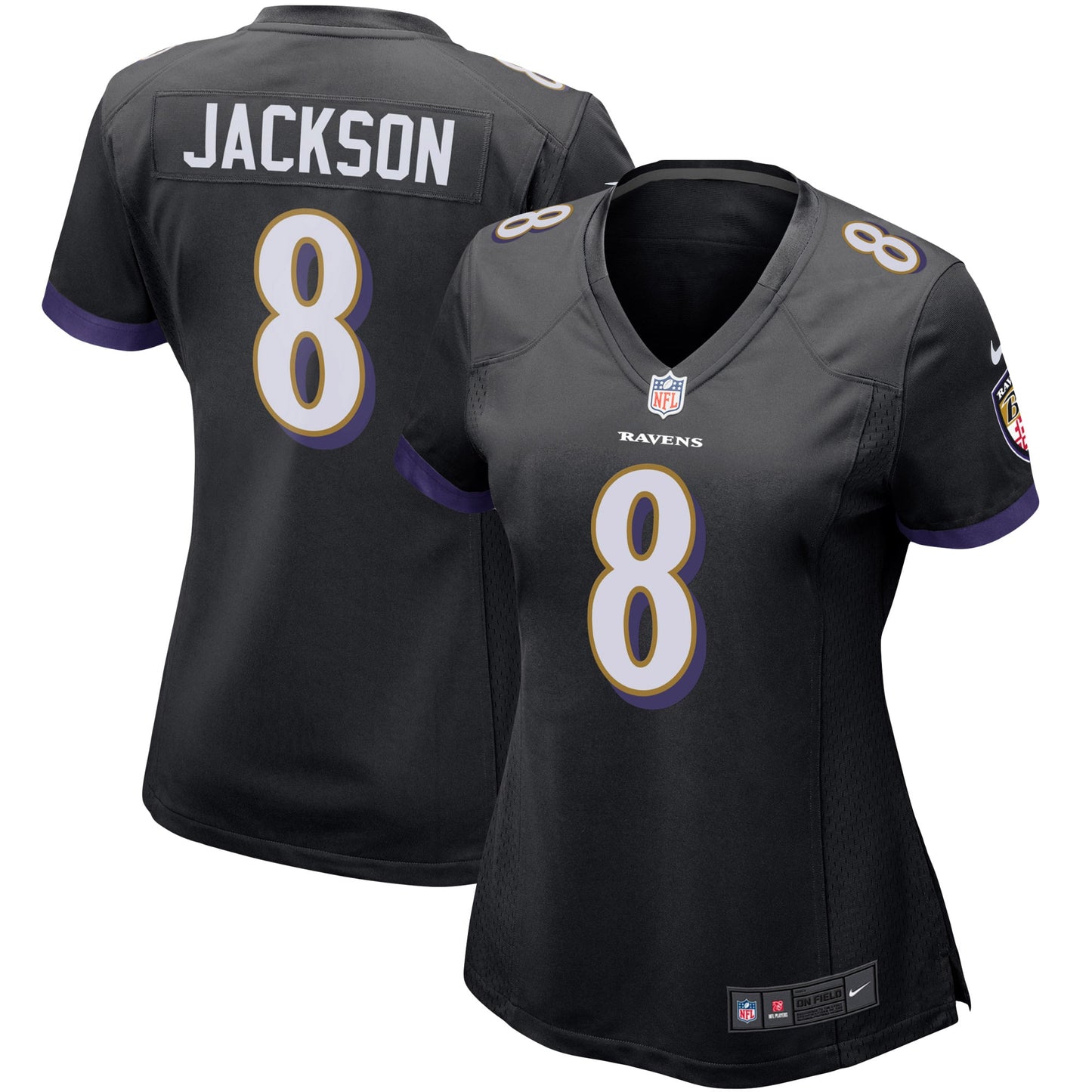 Lamar Jackson Baltimore Ravens Nike Women's Game Jersey - Black