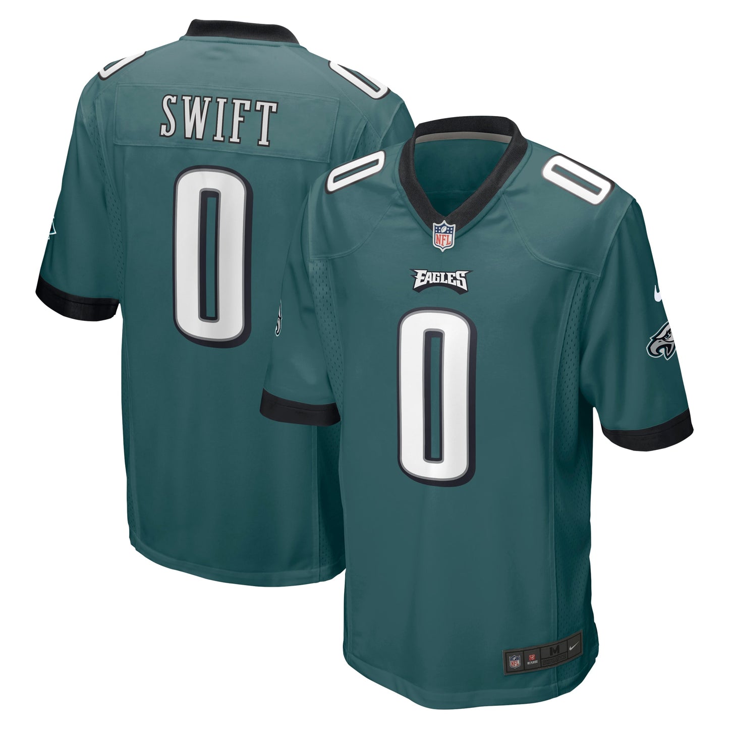 D'Andre Swift Philadelphia Eagles Nike Game Player Jersey - Midnight Green