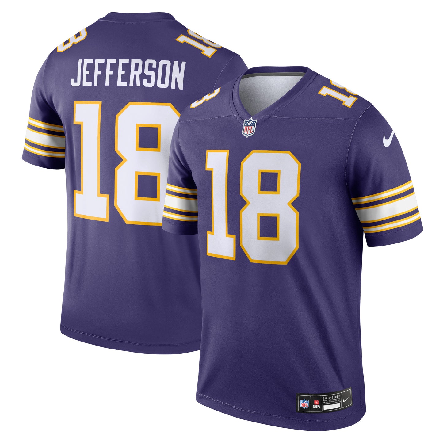 Justin Jefferson Minnesota Vikings Nike Classic Legend Player Jersey - Purple
