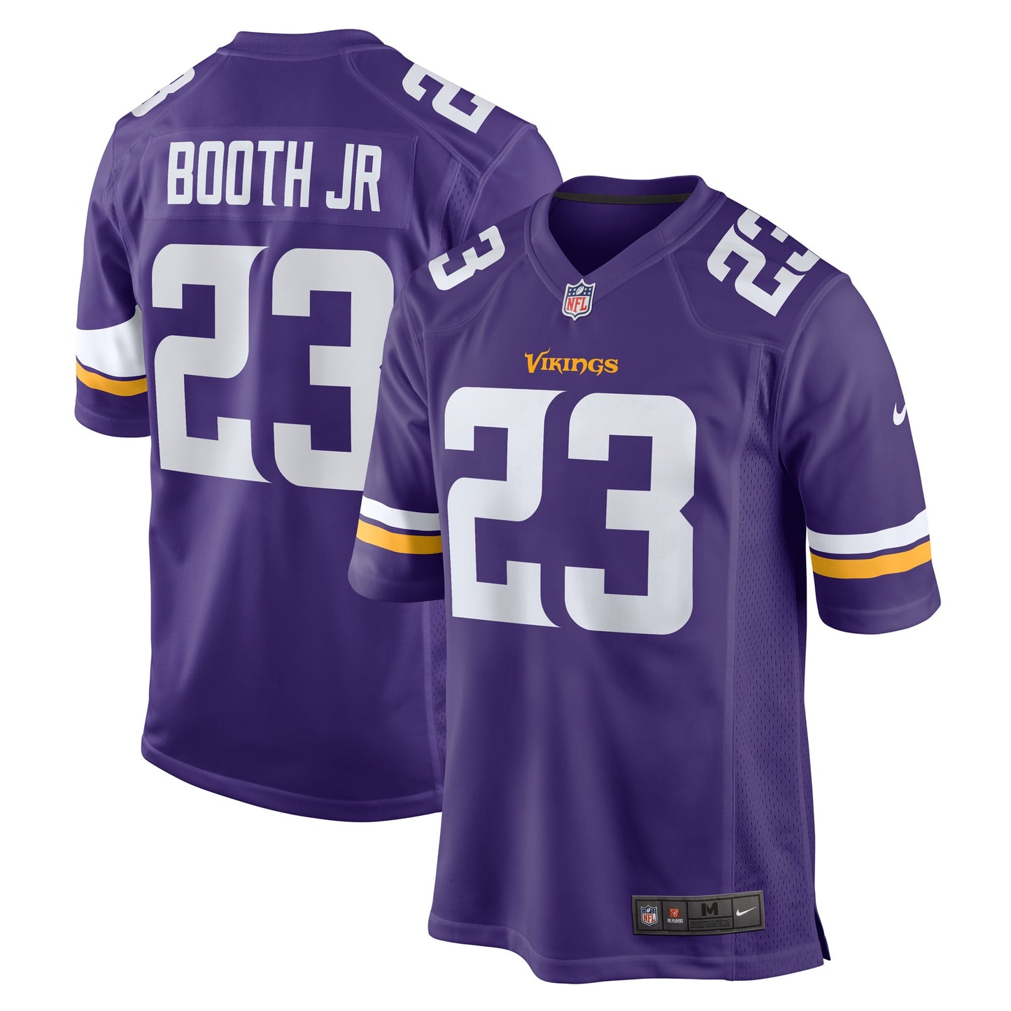 Andrew Booth Jr. Minnesota Vikings Nike Player Game Jersey - Purple