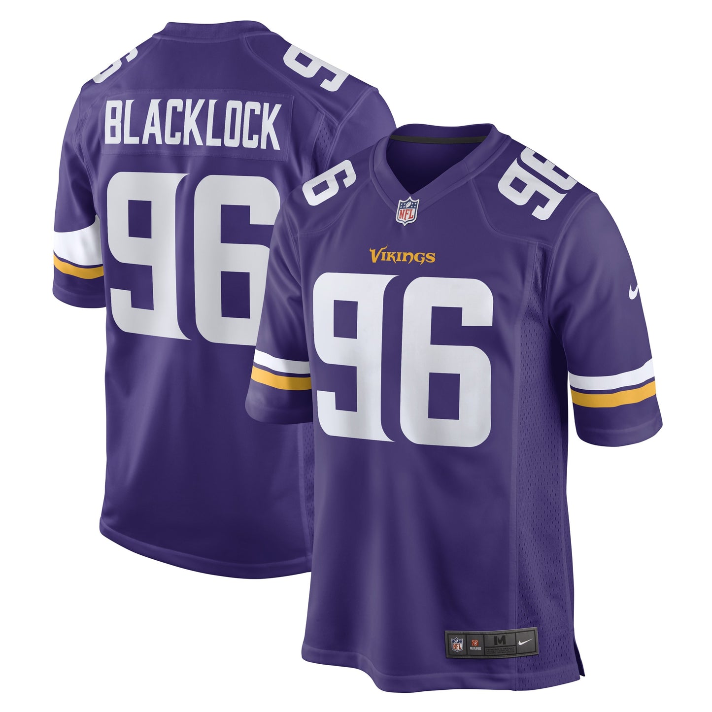 Ross Blacklock Minnesota Vikings Nike Game Player Jersey - Purple