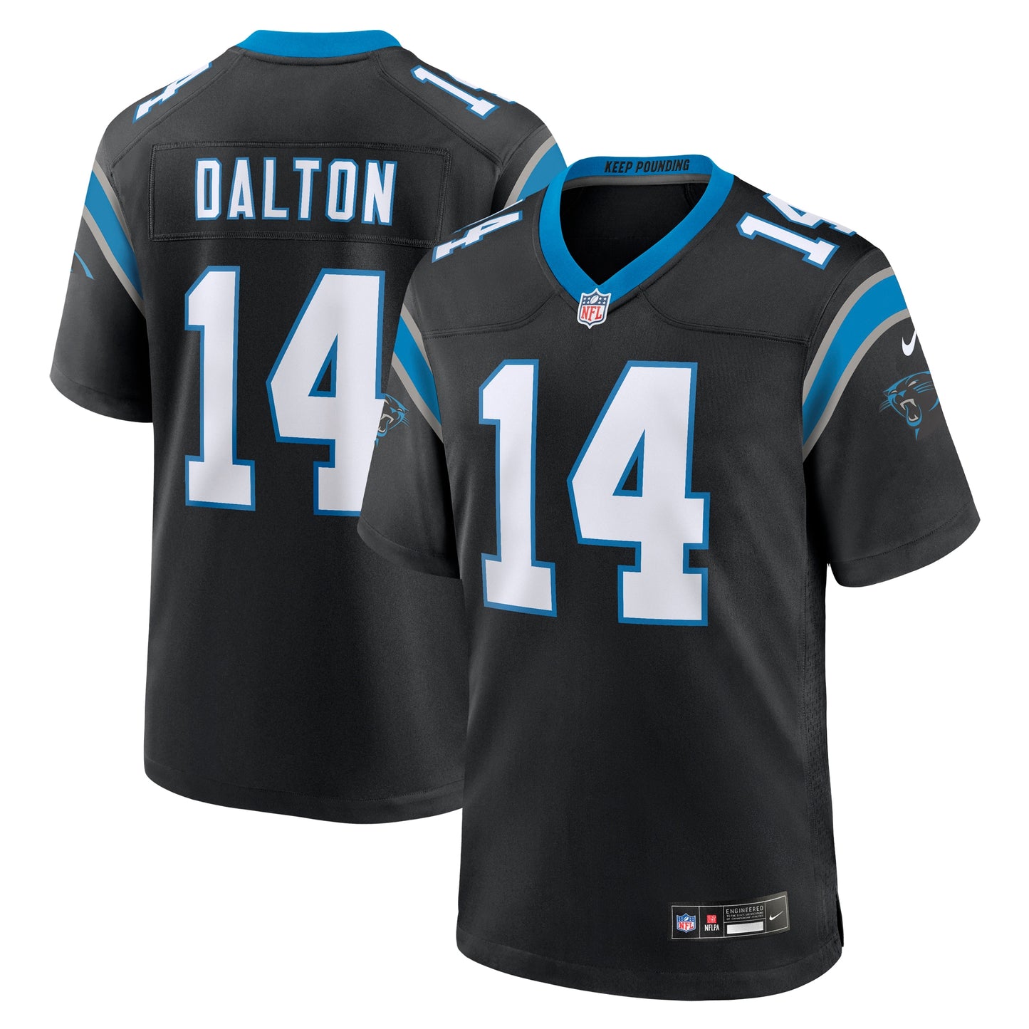 Andy Dalton Carolina Panthers Nike Team Game Jersey - Black